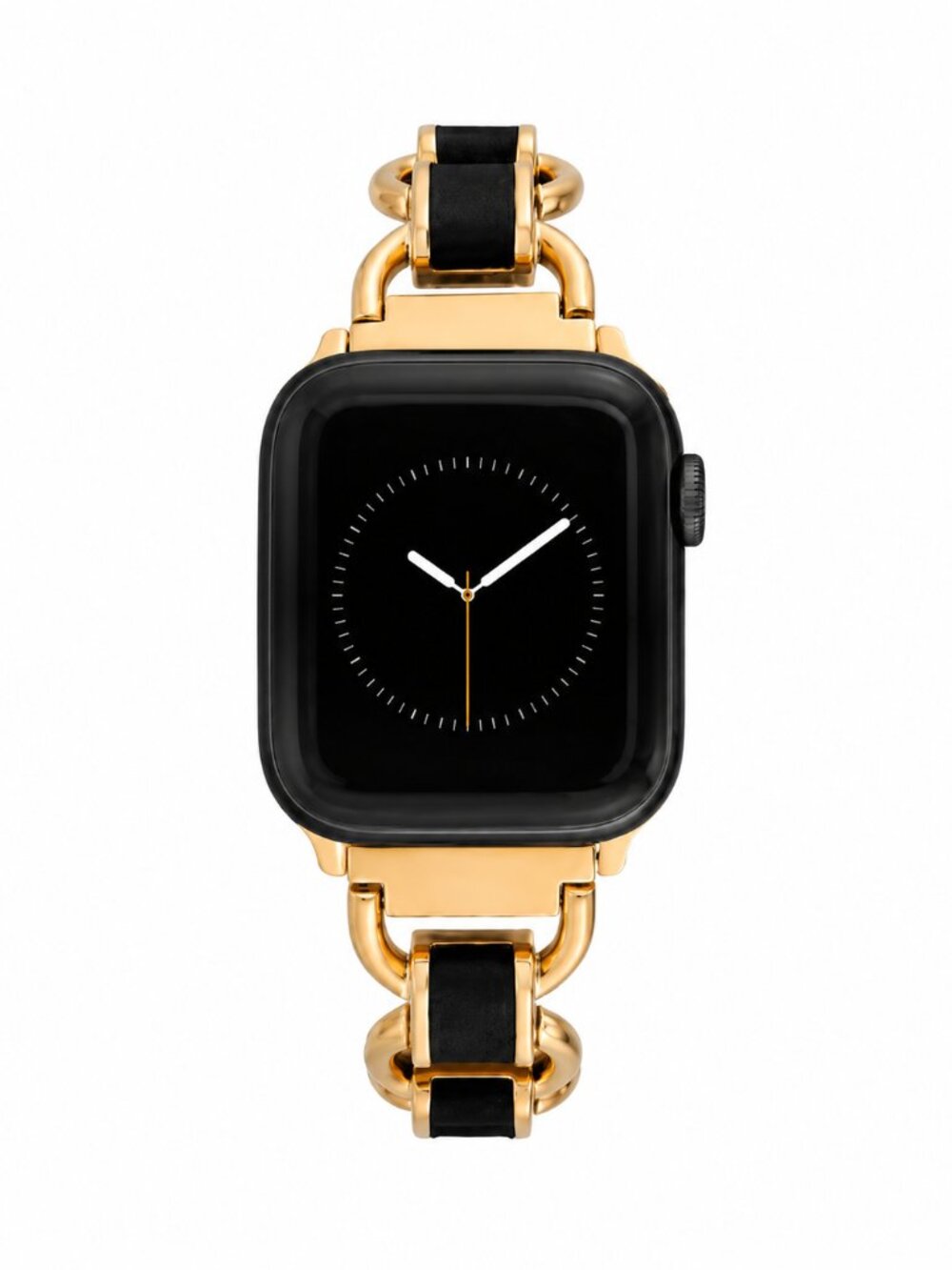Anne Klein Gold & Black Enamel Link Apple Watch Band 42mm / 44mm